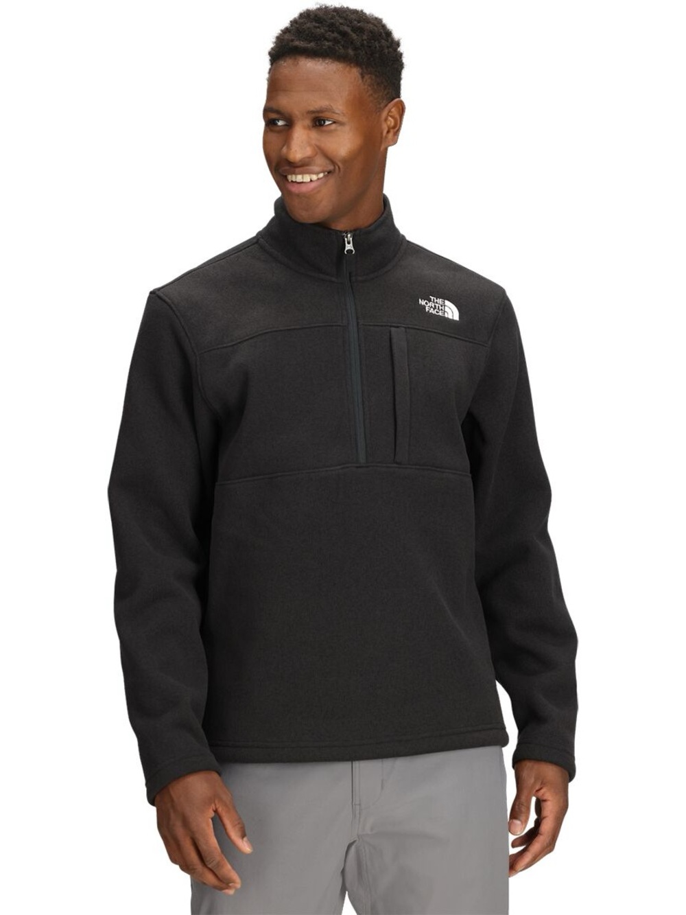 The North Face - Gordon Lyons 1/4-Zip Jacket - Men's - Black Heathered